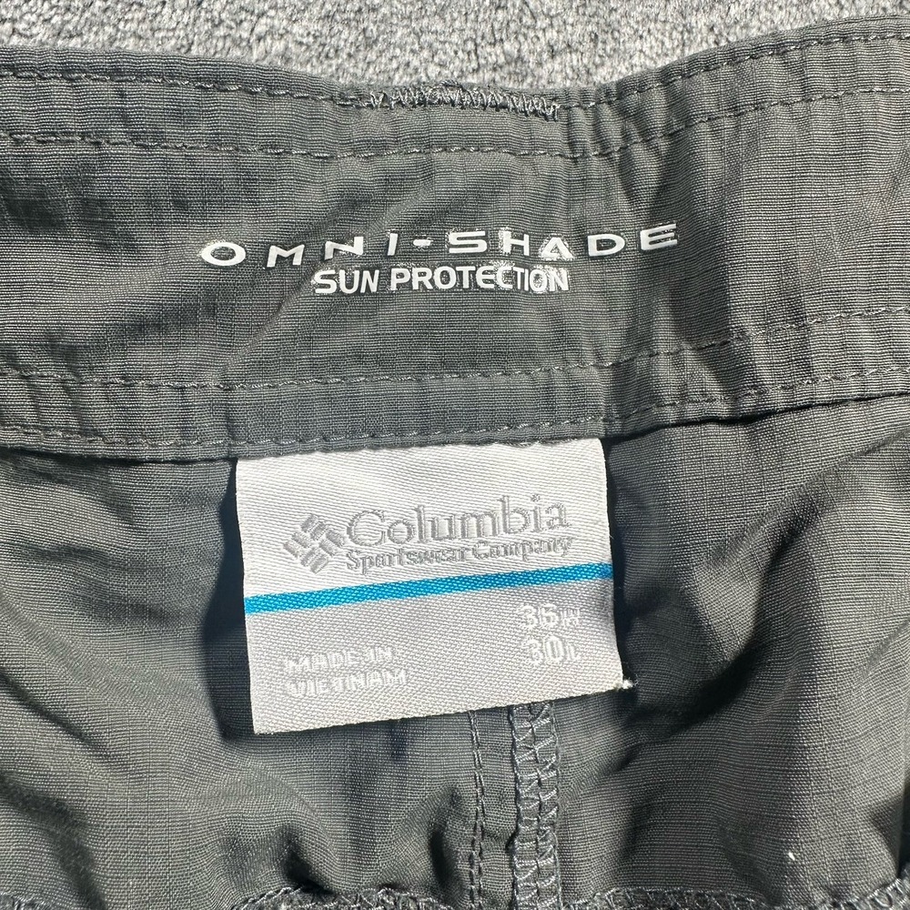Columbia Omnishade Lightweight Men's Khaki Pants Size 44x32 Belted Pockets - Picture 6 of 12